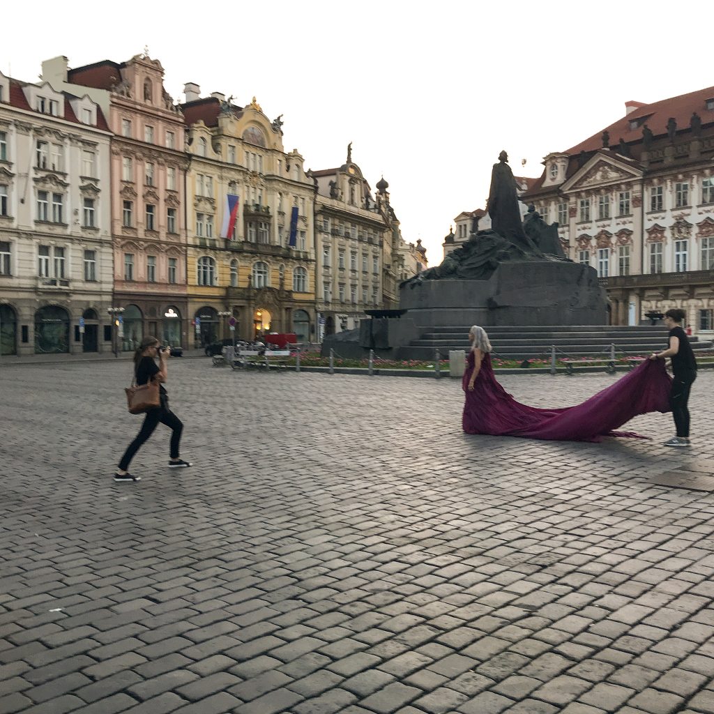 Behind the scenes in Old Town Square, Prague