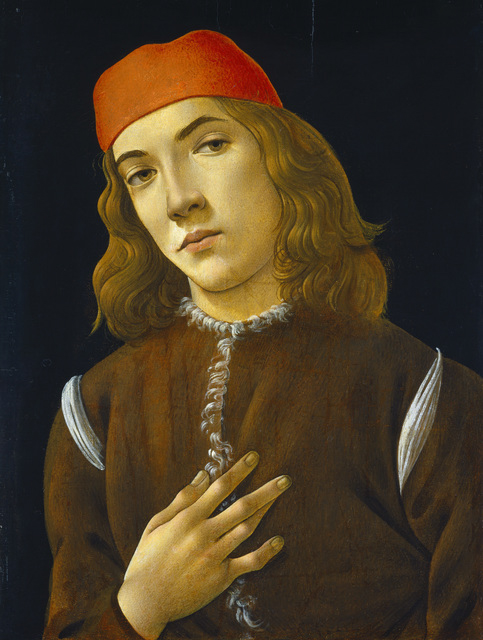 Sandro Botticelli's painting "Portrait of a Young Man"