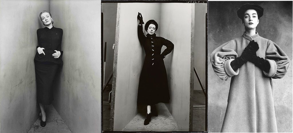 Three examples of Irving Penn's work from 1948-1950