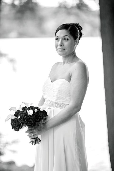 Black & White Bridal Portrait