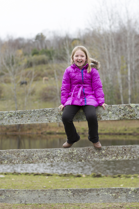Girl at Horse Farm