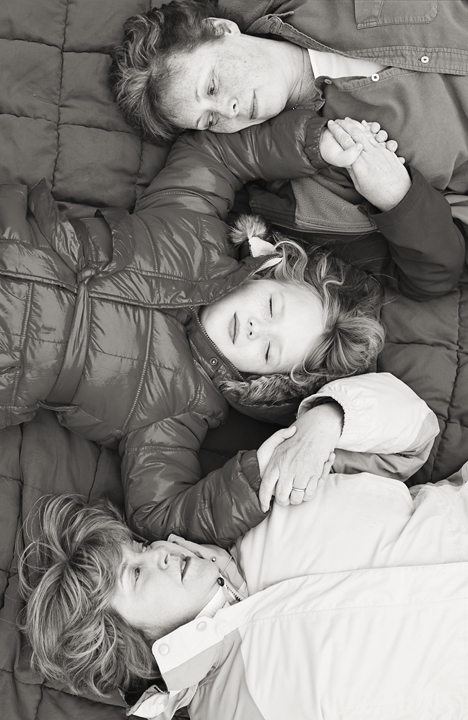 Black & White Family Portrait