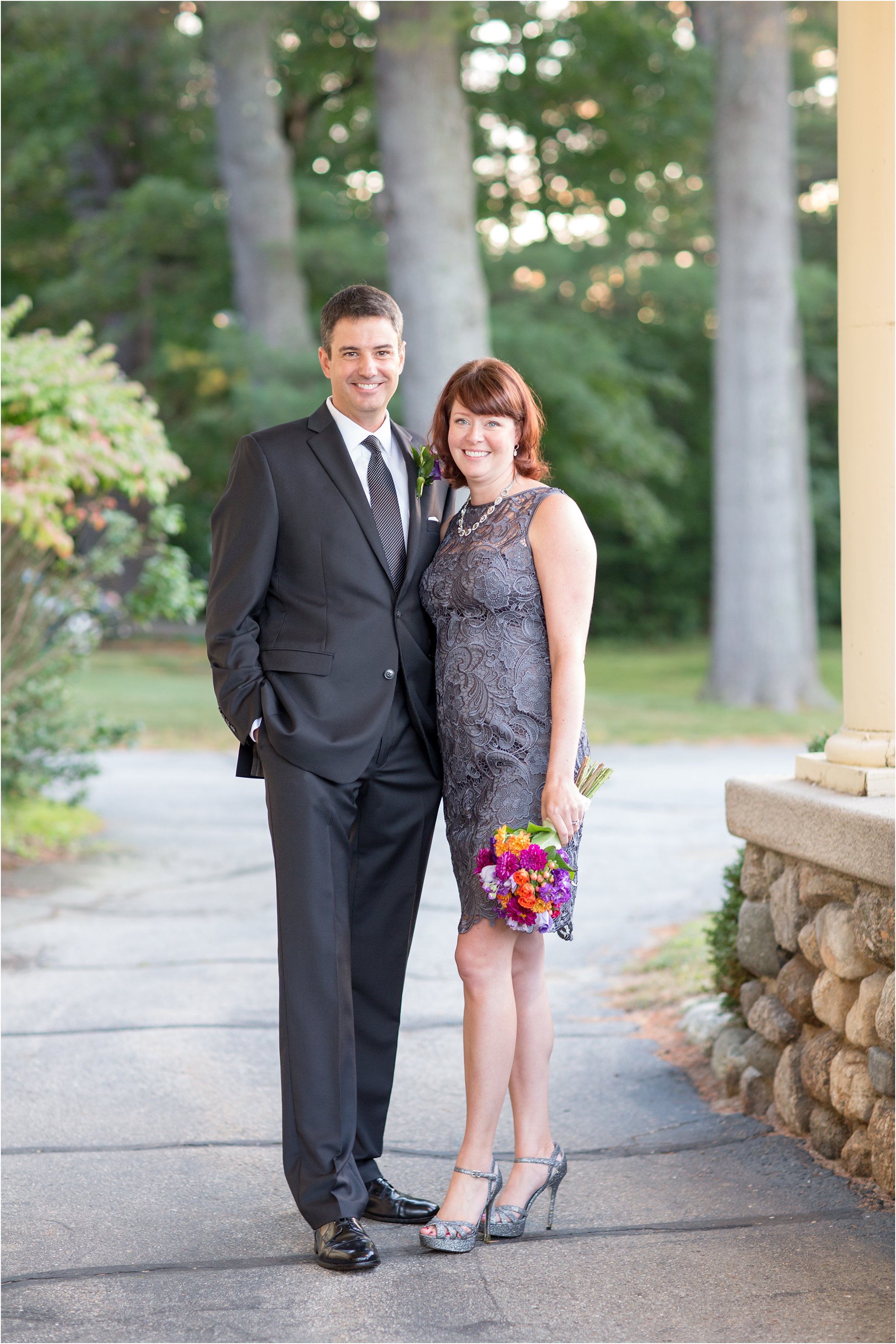 Bride and Groom Portrait at the Manor on Golden Pond
