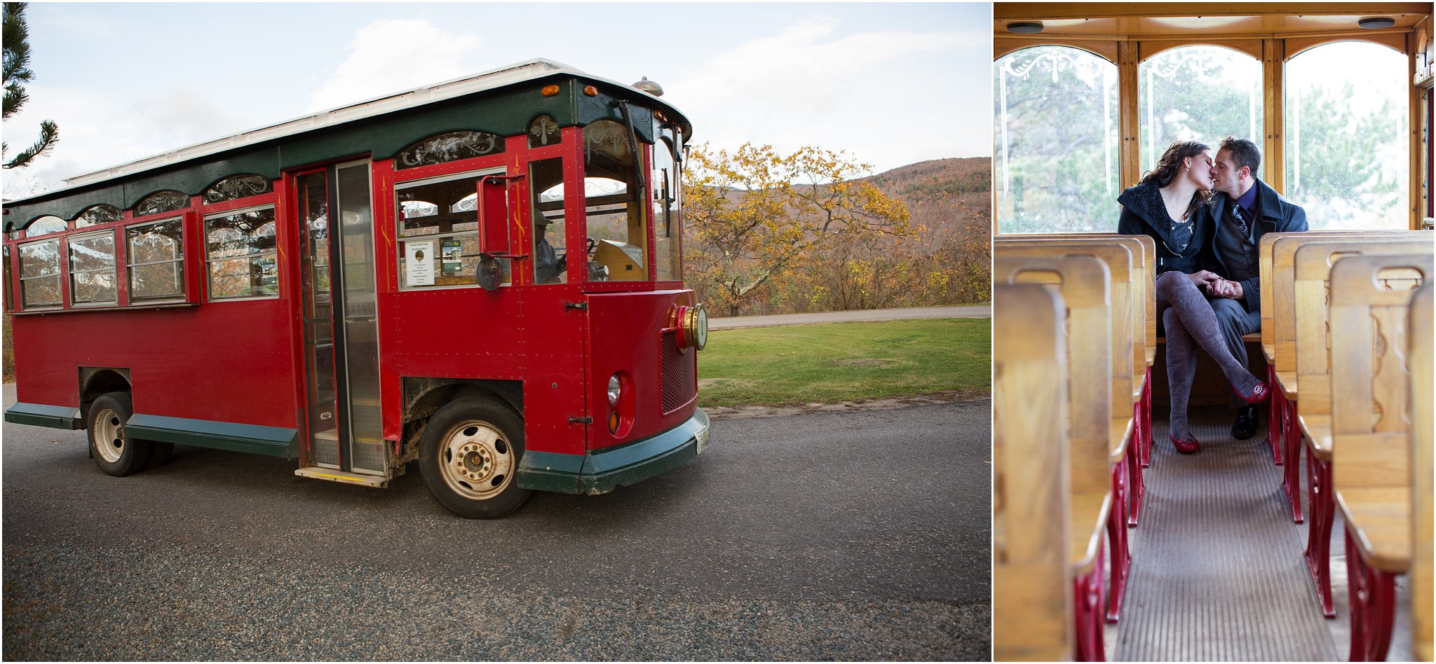 Castle in the Clouds Trolley Engagement