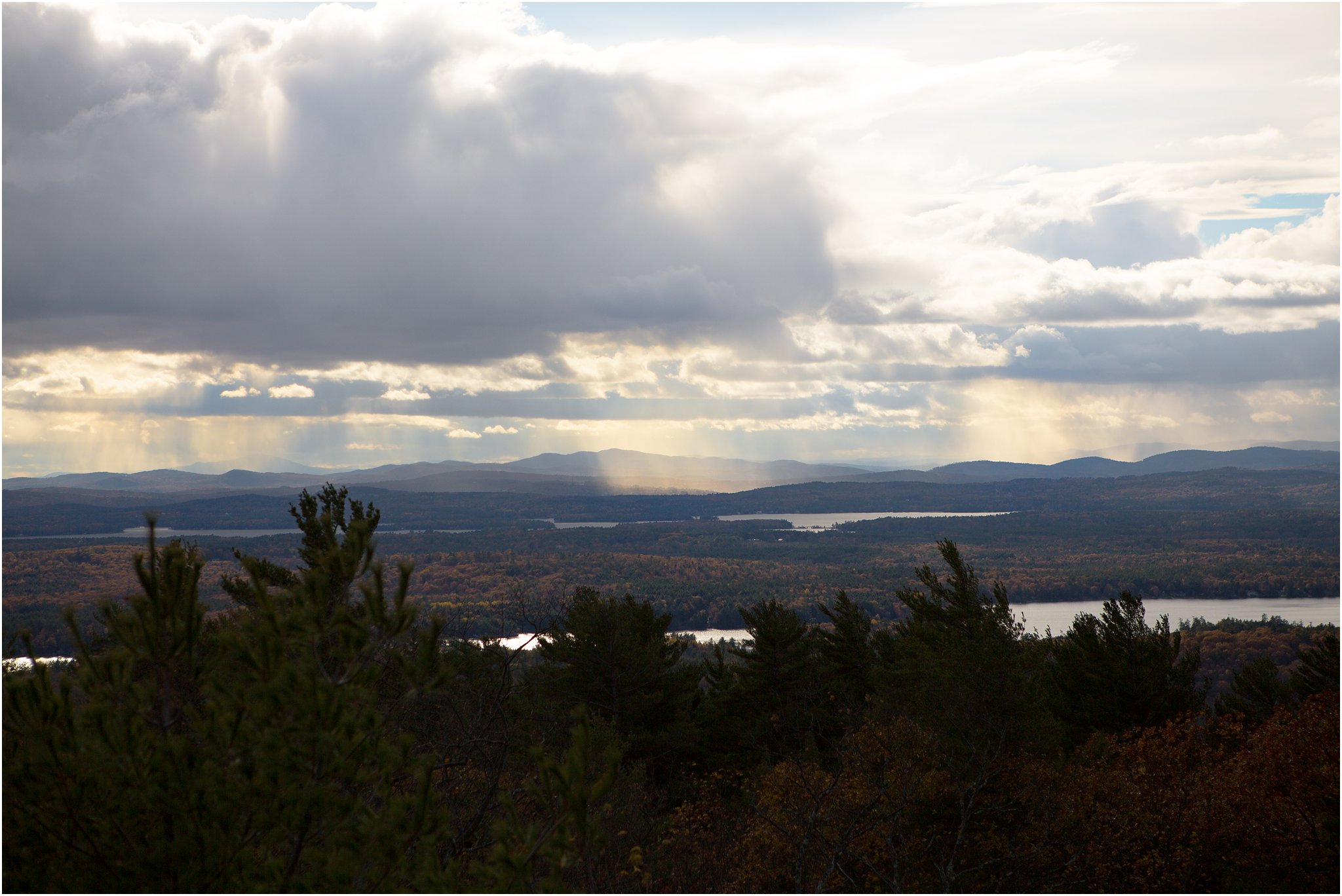 Sunset view at Castle in the Clouds