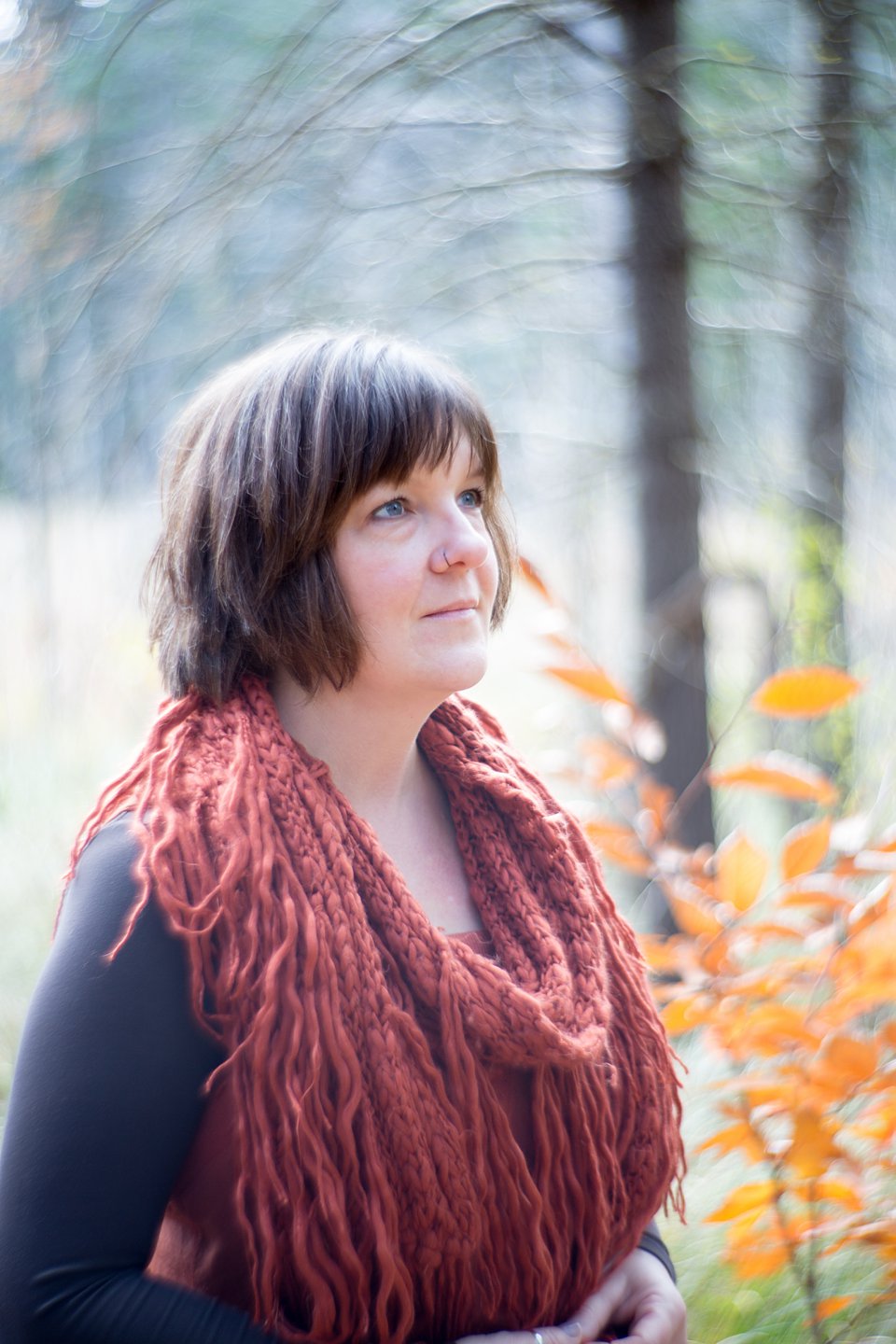 Fall Portrait Made with a Lomography Petzval Lens