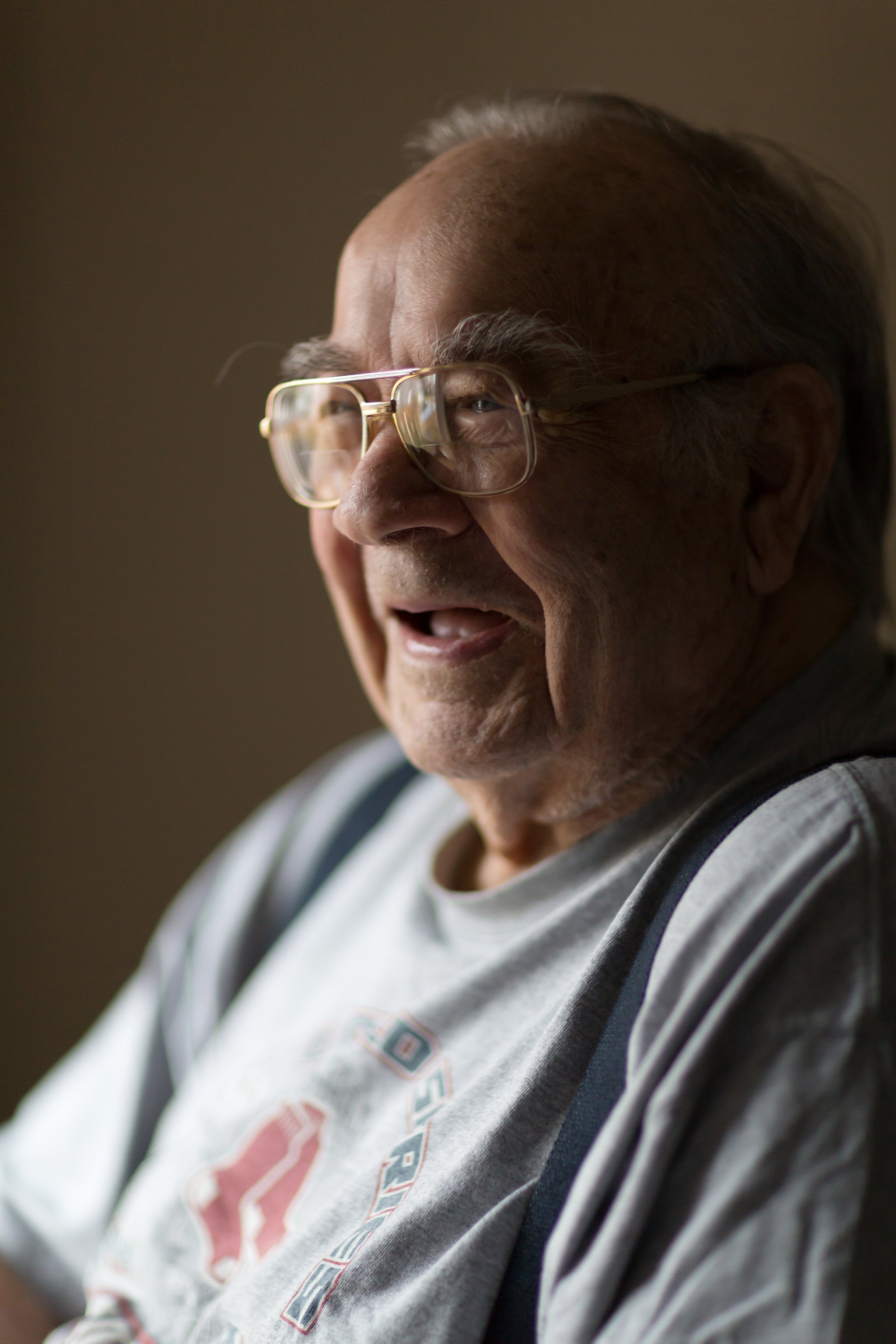Portrait of an Elderly Man Laughing