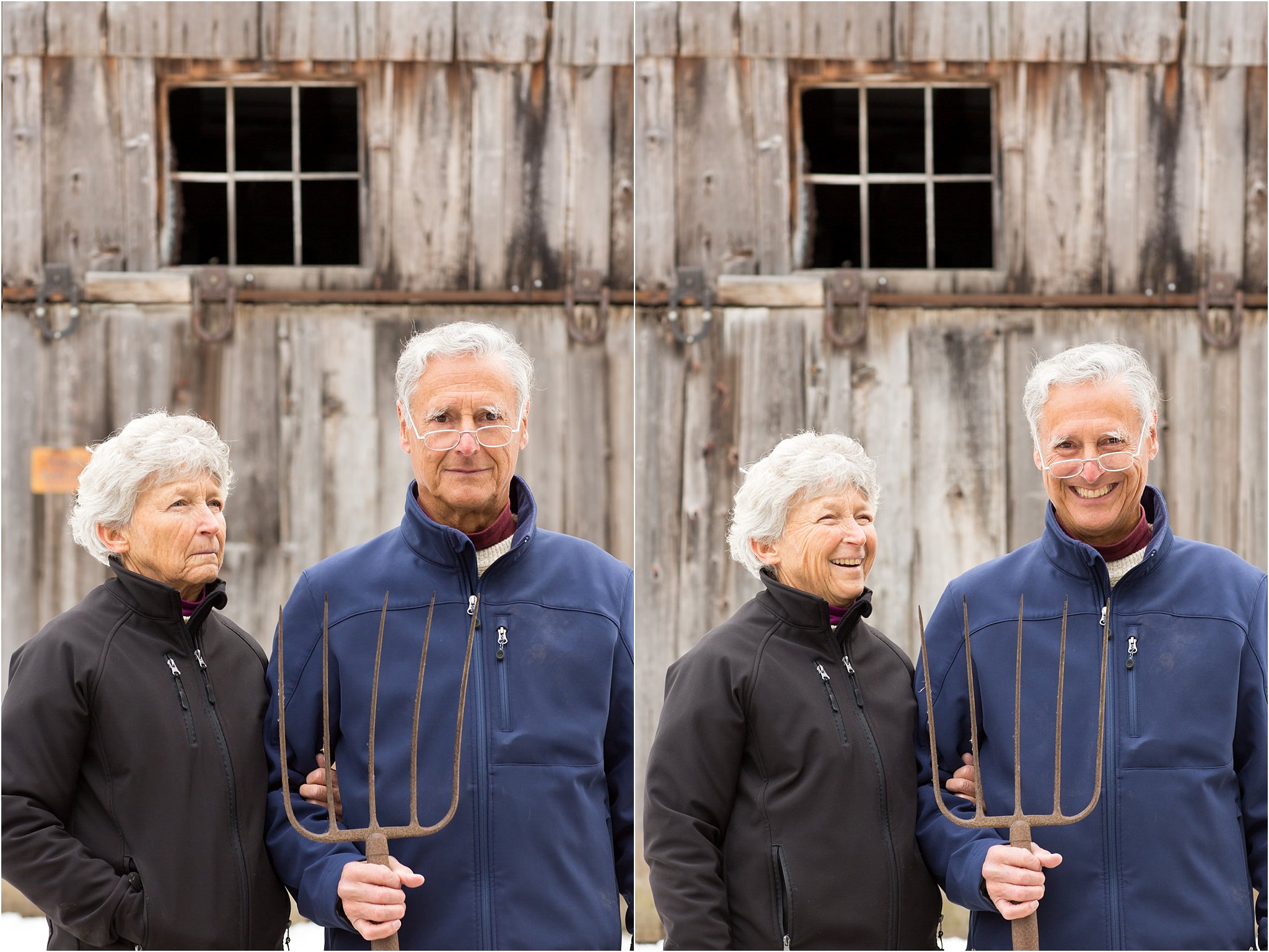 Recreation of American Gothic