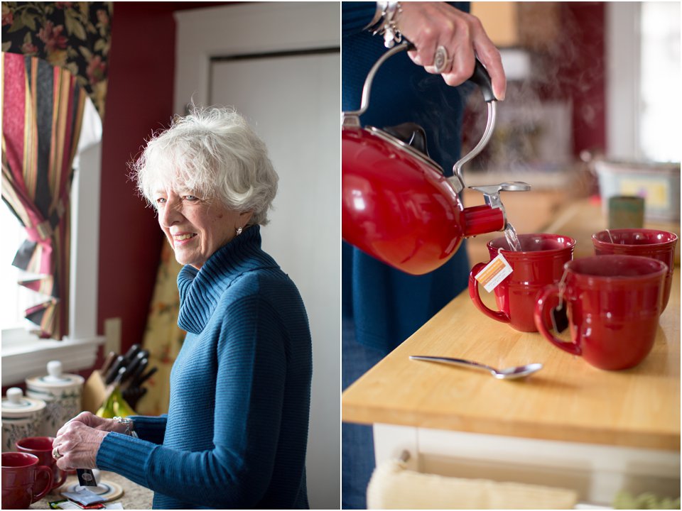 making tea, pouring tea