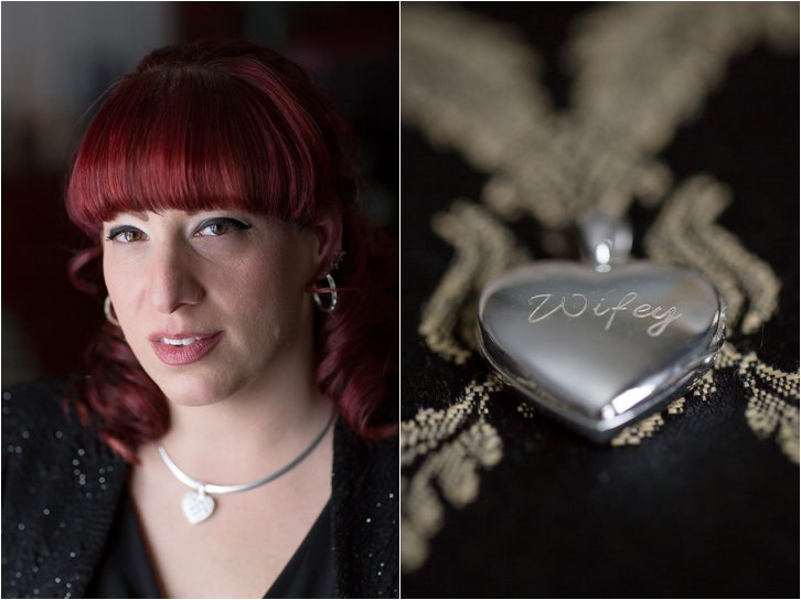 Bridal Portrait and Heart Locket