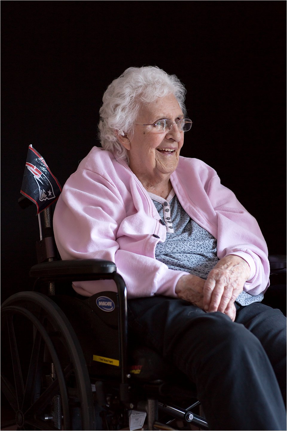 Elderly Patriots Fan