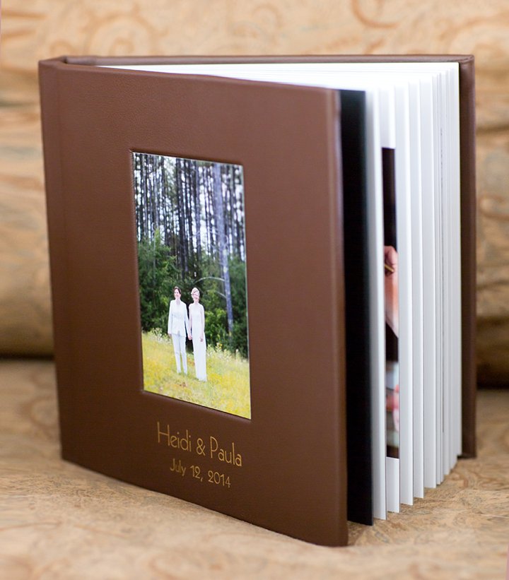 Leather Wedding Album