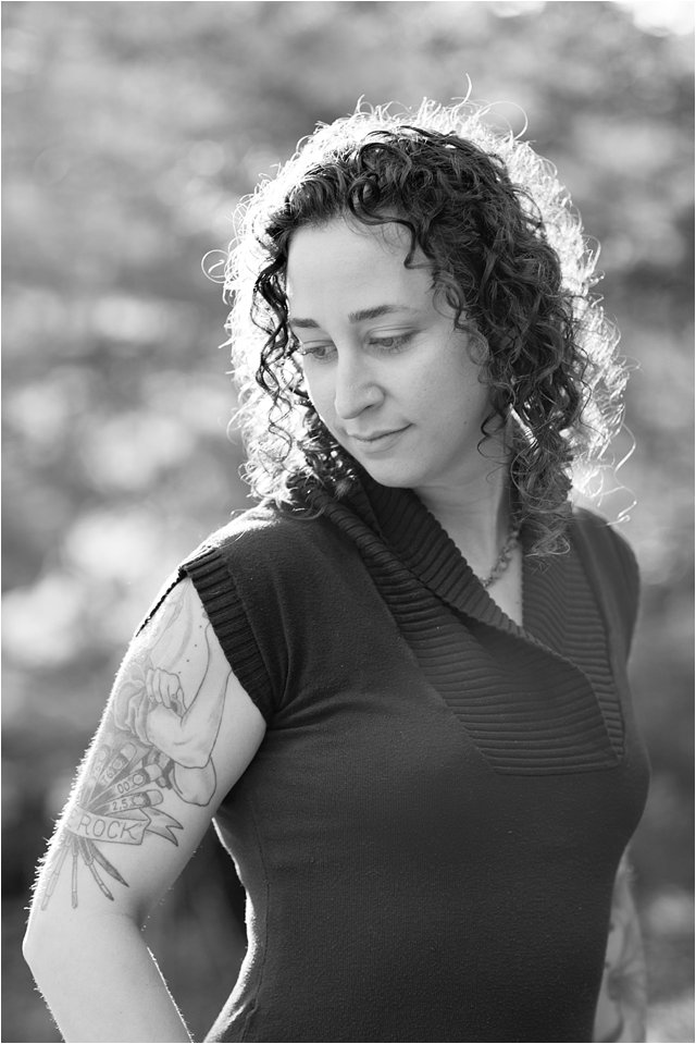 Black & White Portrait of Bride-to-be