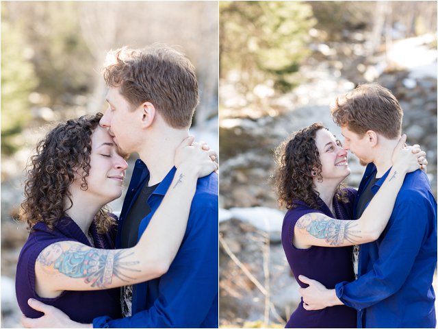 Engaged Couple in Waterville Valley, NH