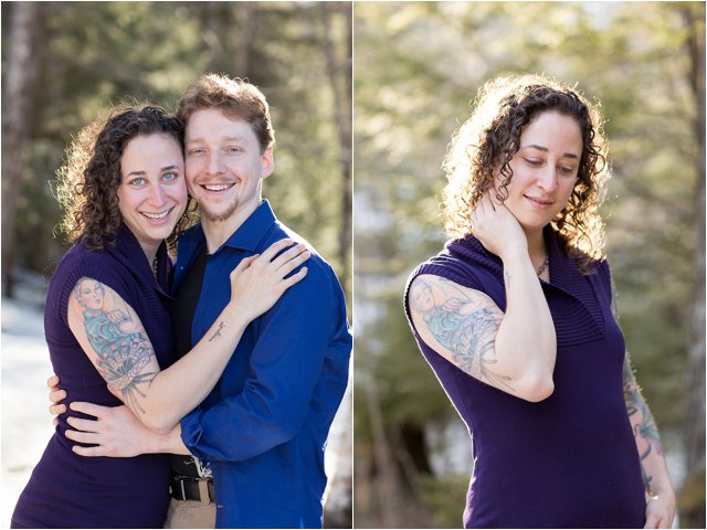 Engaged Couple Outdoors