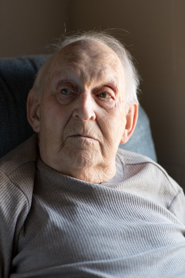 Portrait of Emile, sad
