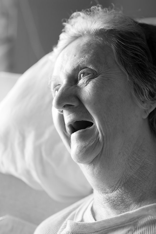 Portrait of Happy Elderly Woman