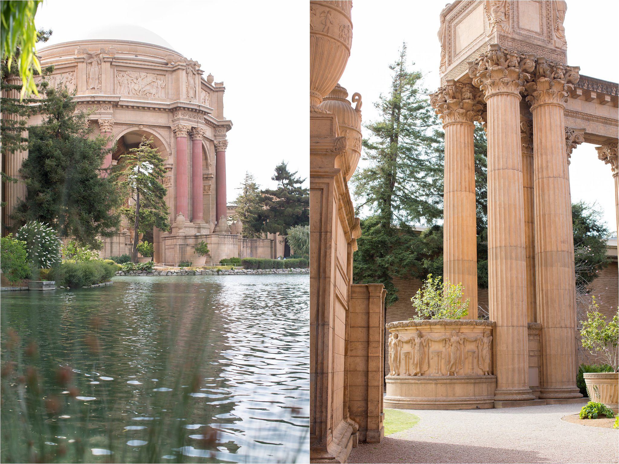 Palace of Fine Arts Pond and Columns