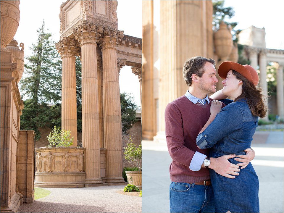 Engagement Photos at the Palace of Fine Arts