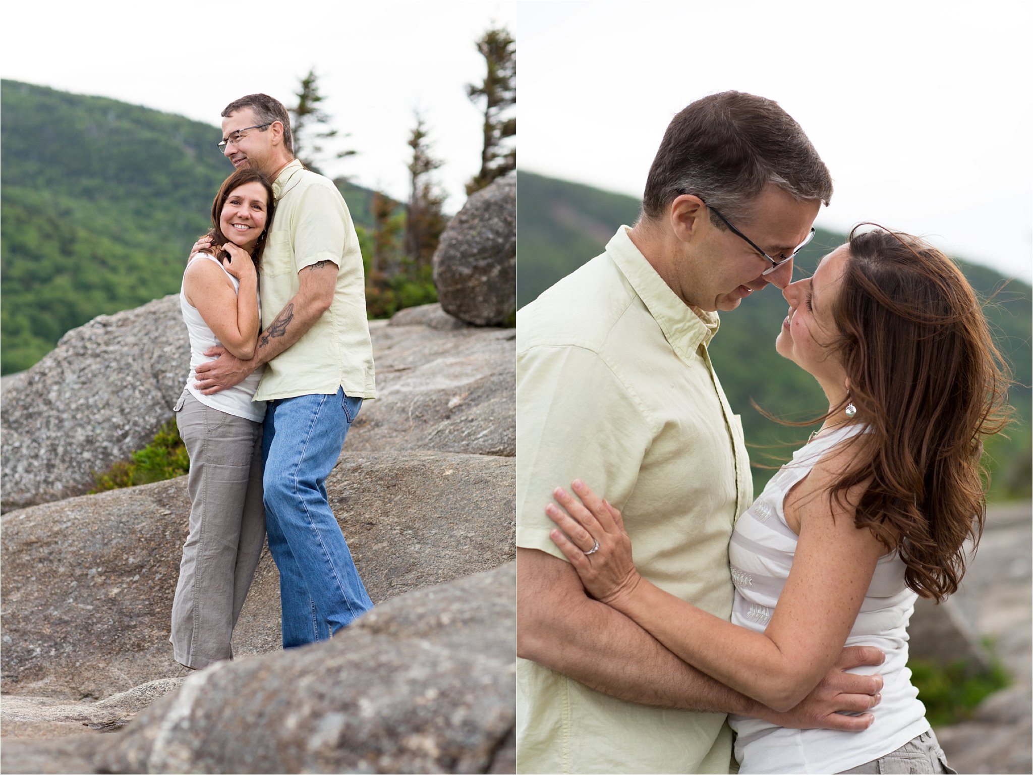 mountaintop engagement photos