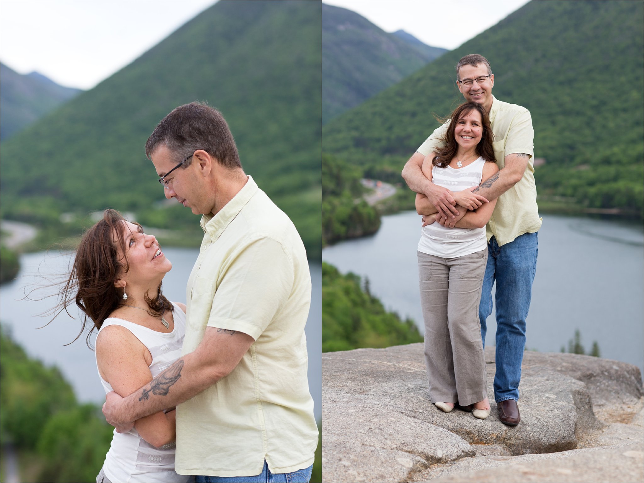 engaged couple on Artist's Bluff