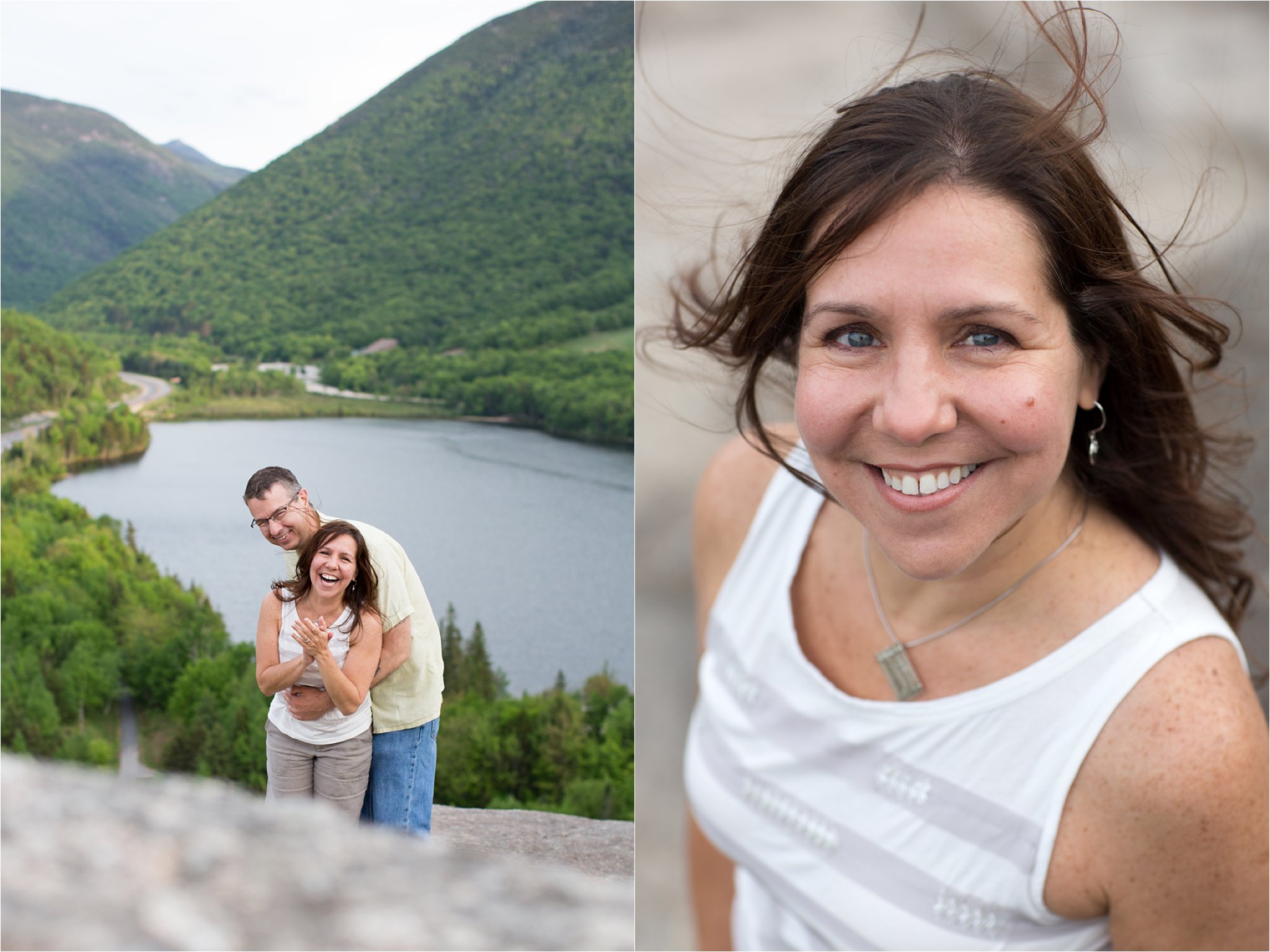 Playful Couple on Mountain