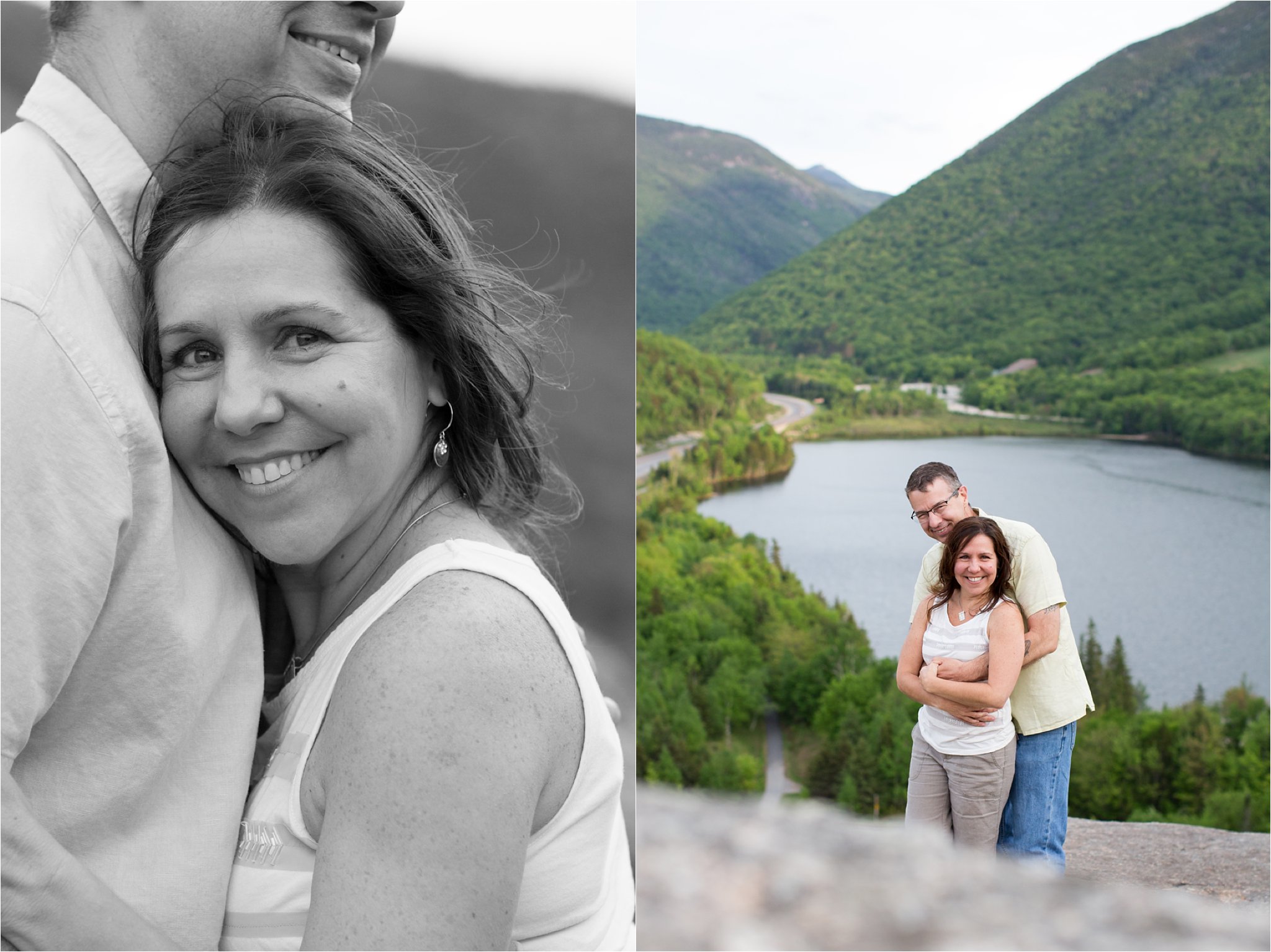 engaged couple at Artist's Bluff 2