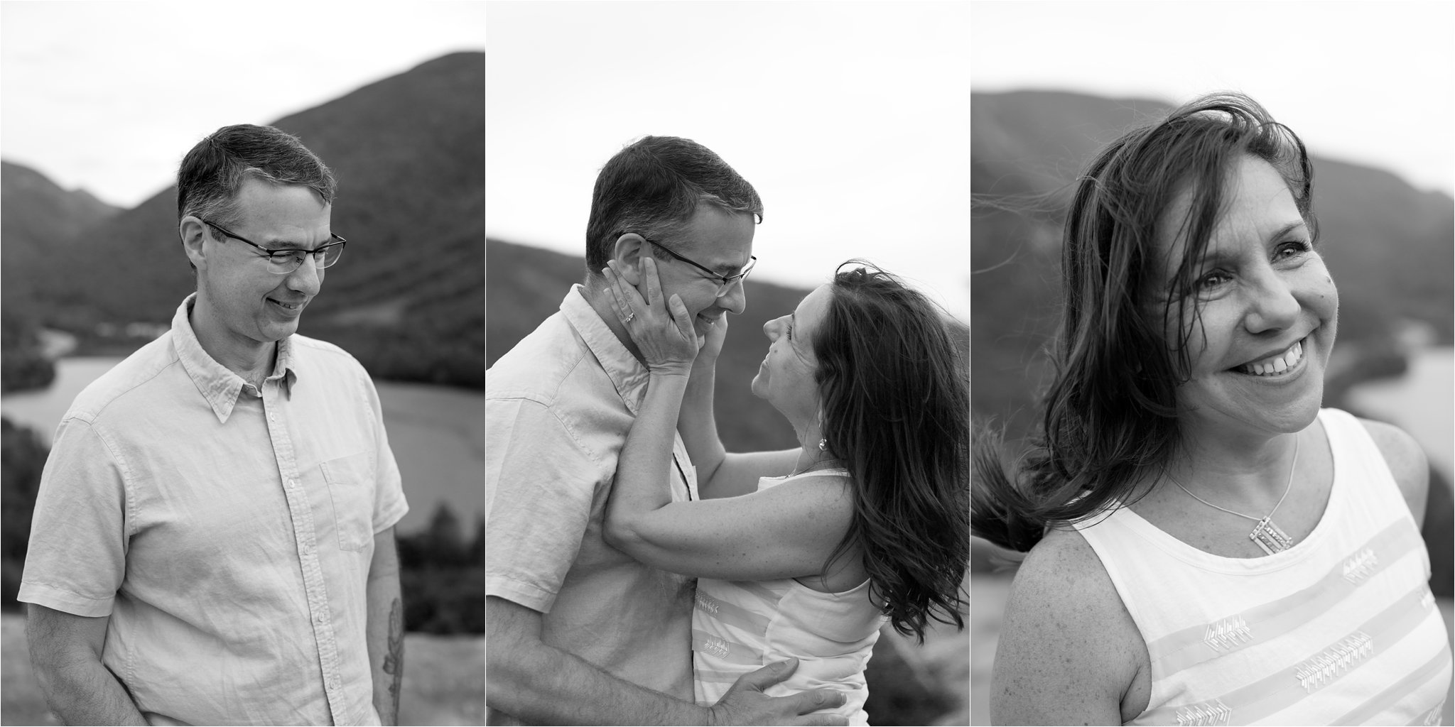 black and white photos of a couple