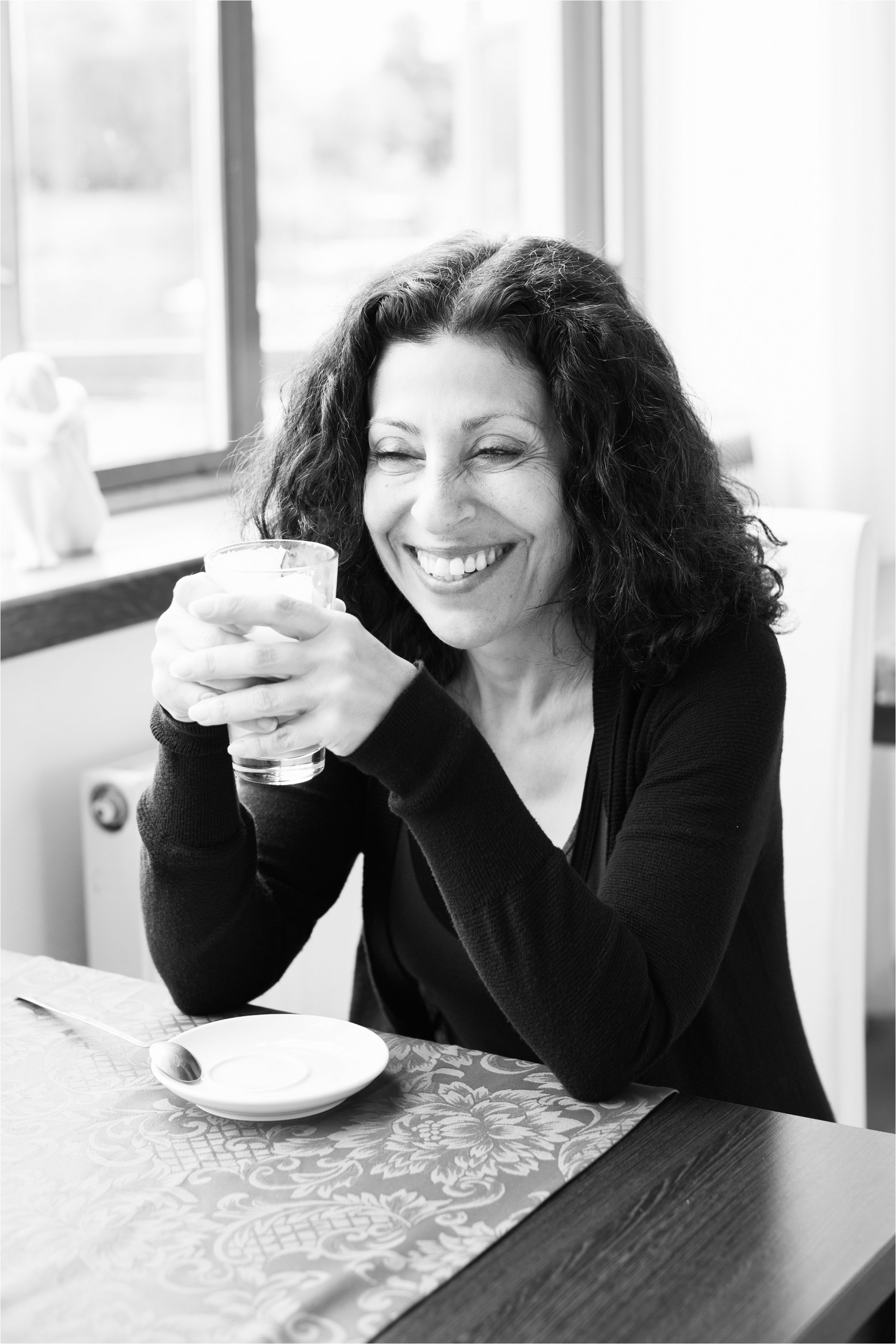 Fereshteh, Drinking Coffee (C) Maundy Mitchell