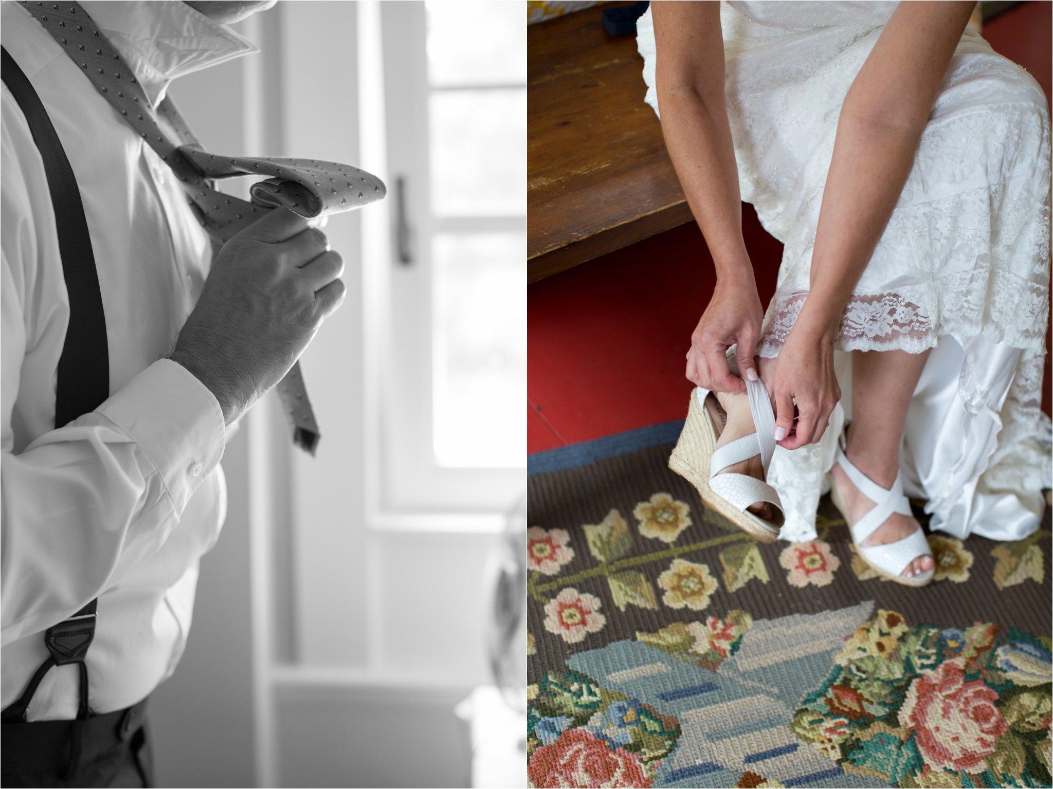 Bride & Groom Getting Ready (C) Maundy Mitchell