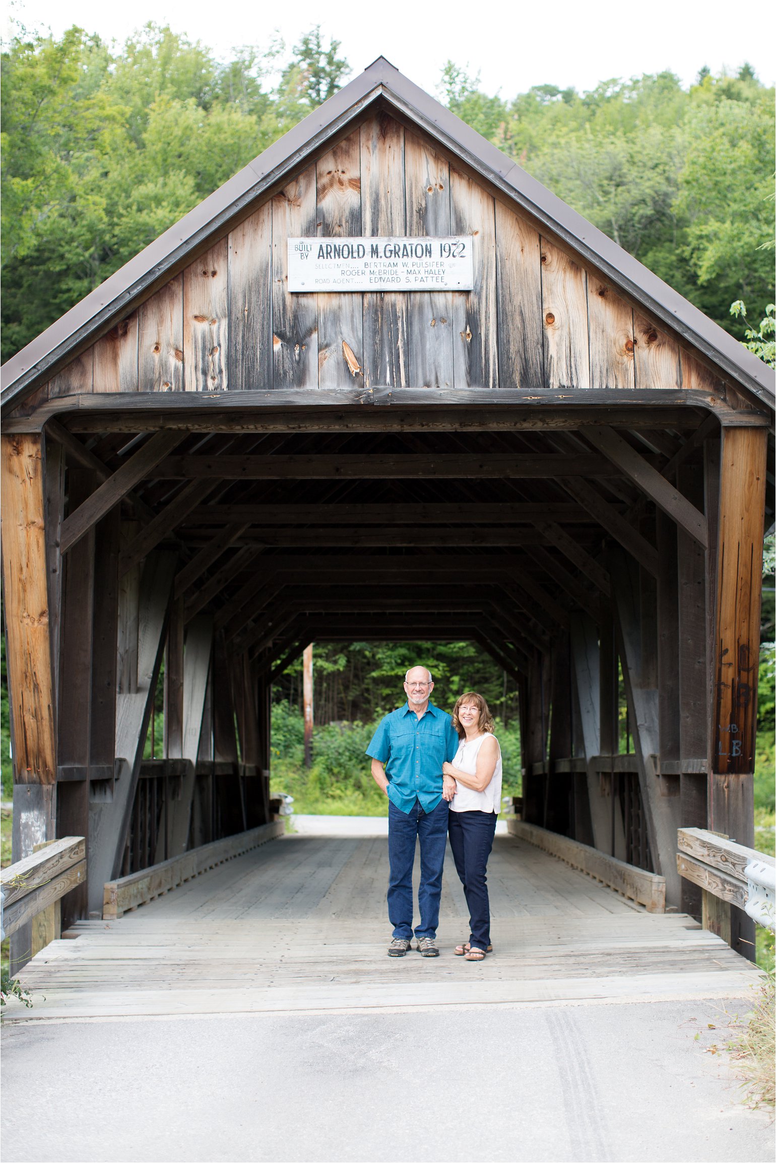 Couple at Covered Bridge (C) Maundy Mitchell