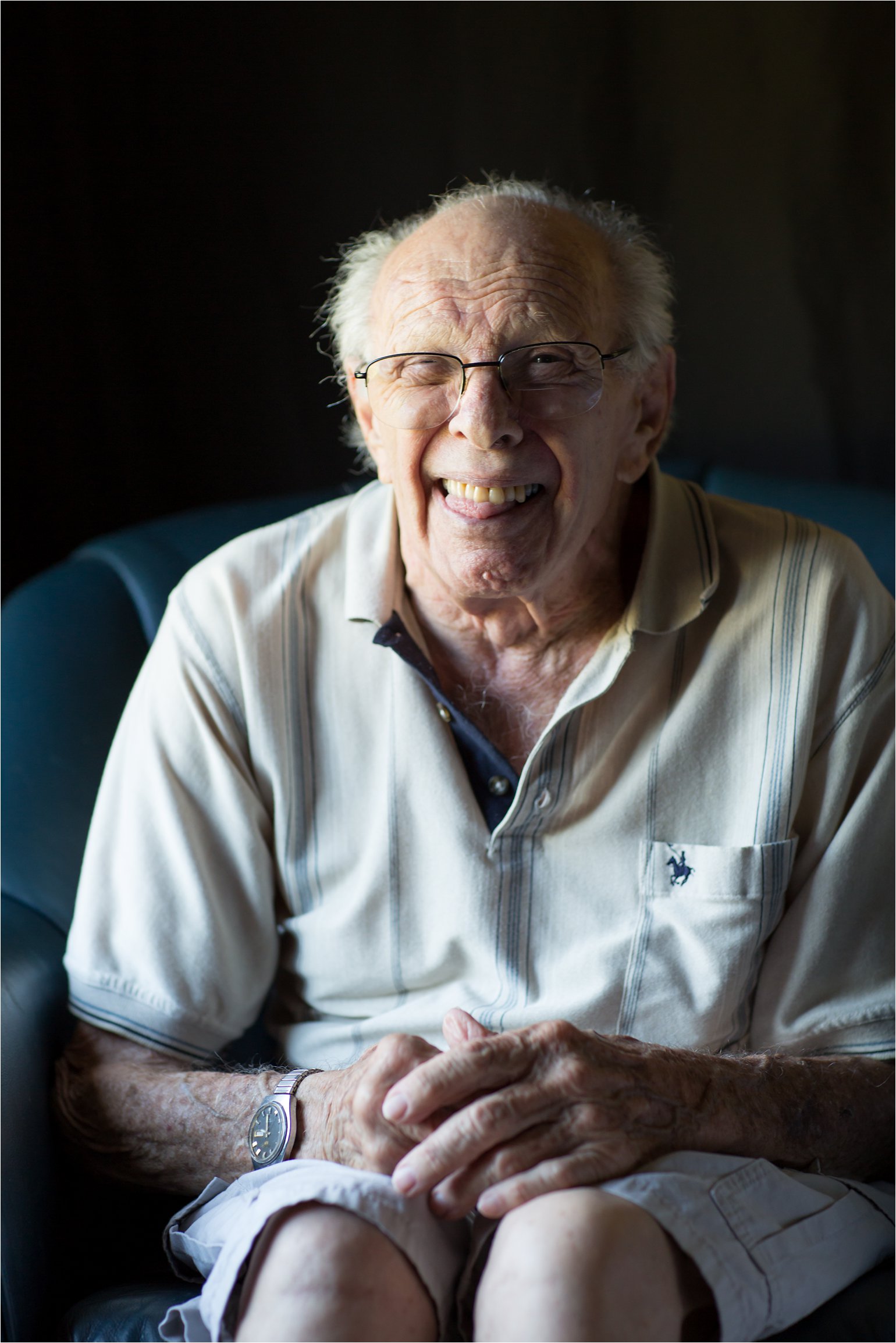 Elderly Man Making Face (C) Maundy Mitchell