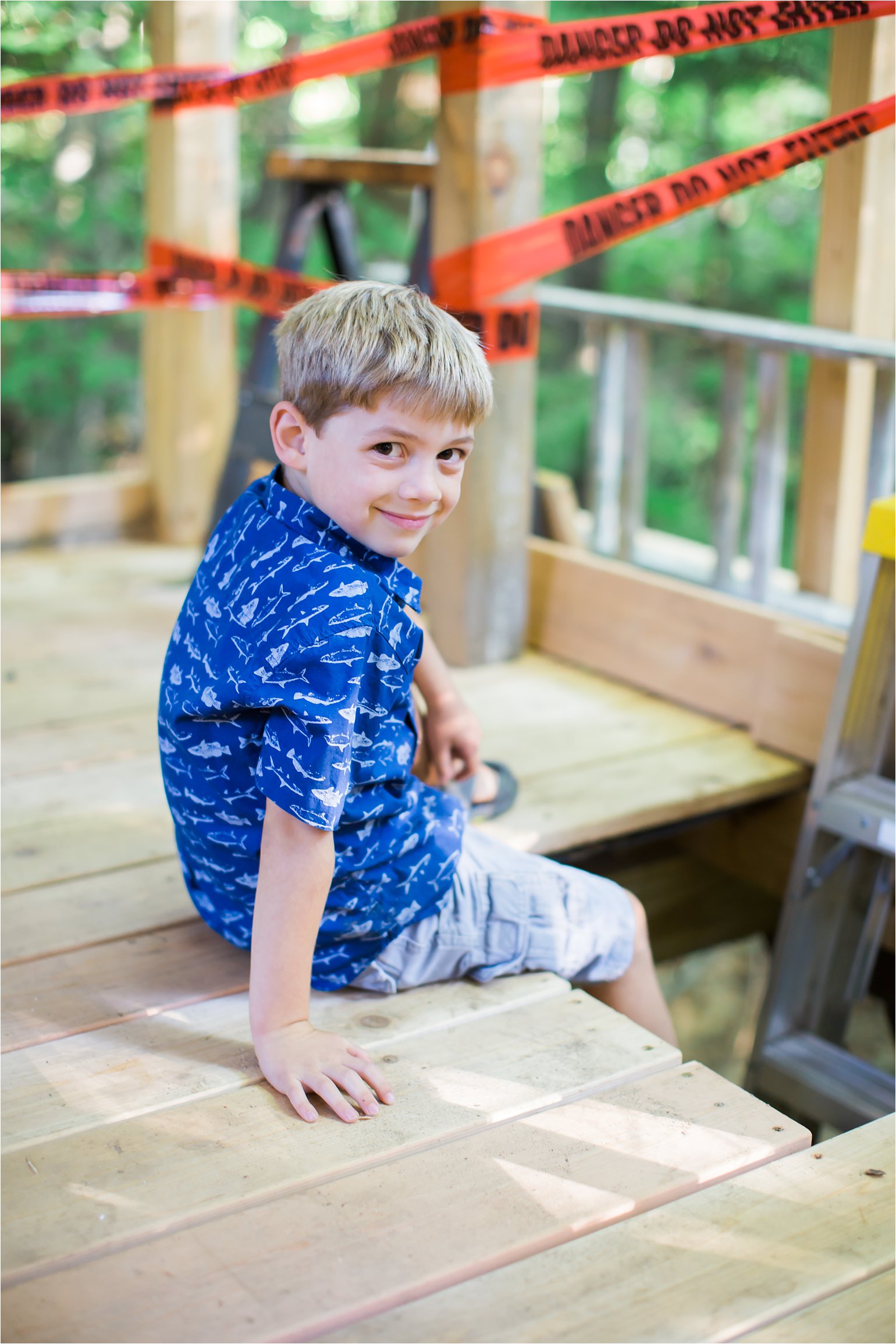 Boy in His New Treehouse© 2015 Maundy Mitchell