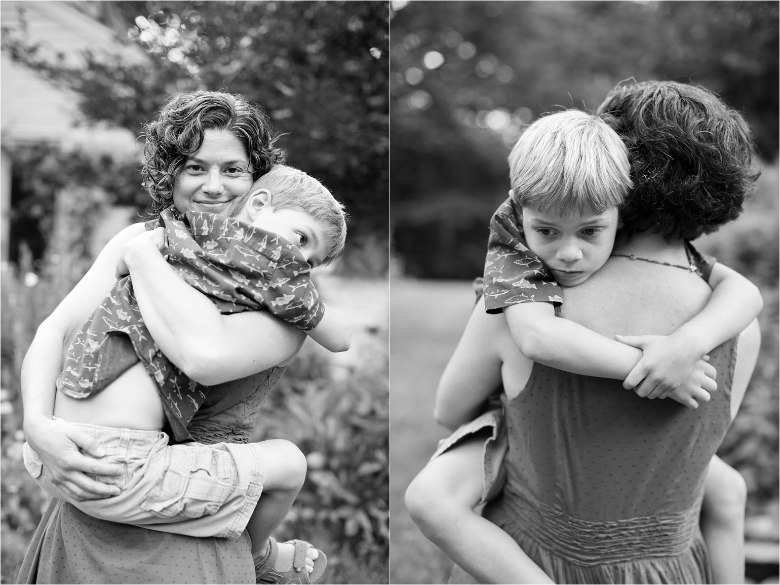 Black and White Portraits - Mother and Son © 2015 Maundy Mitchell