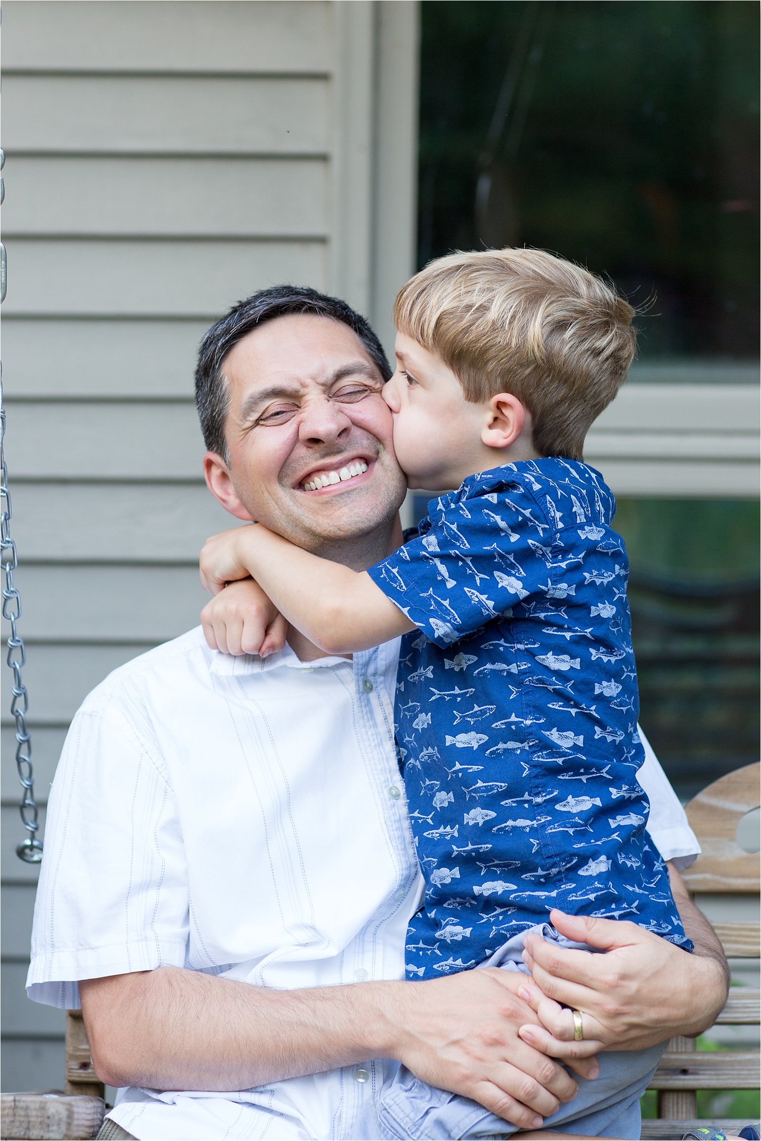 Son Kissing Father © 2015 Maundy Mitchell