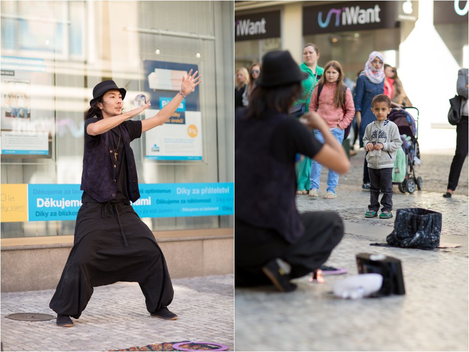 Street Performer in Prague (C) Maundy Mitchell