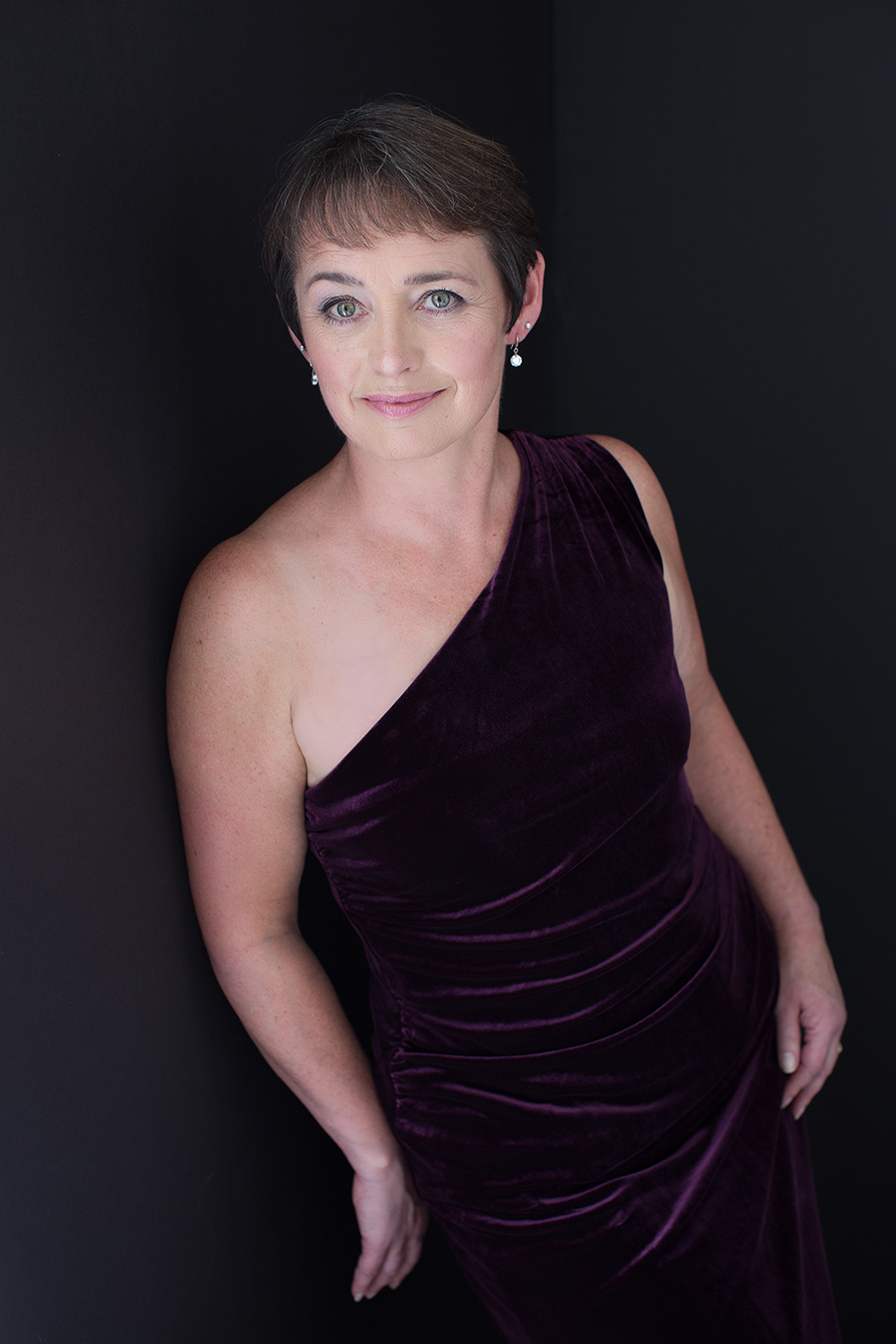 Portrait of Shirley in Purple Velvet Gown