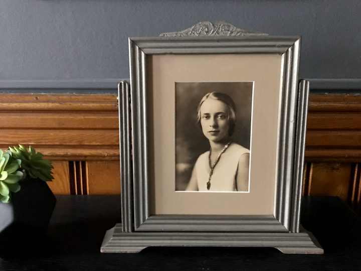 A precious photograph - a 90+ year-old black and white portrait of my grandmother