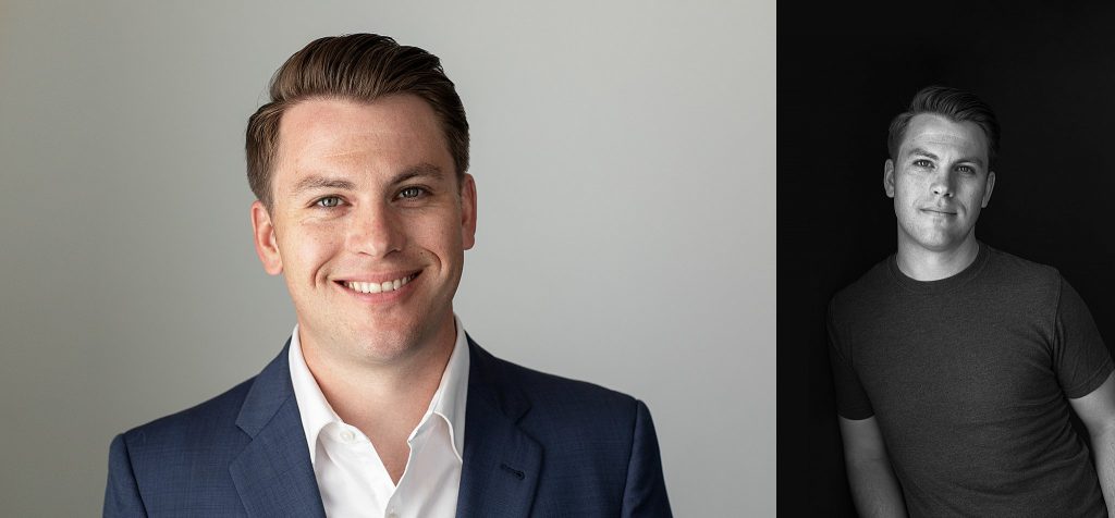 Headshot and portrait of Ryan