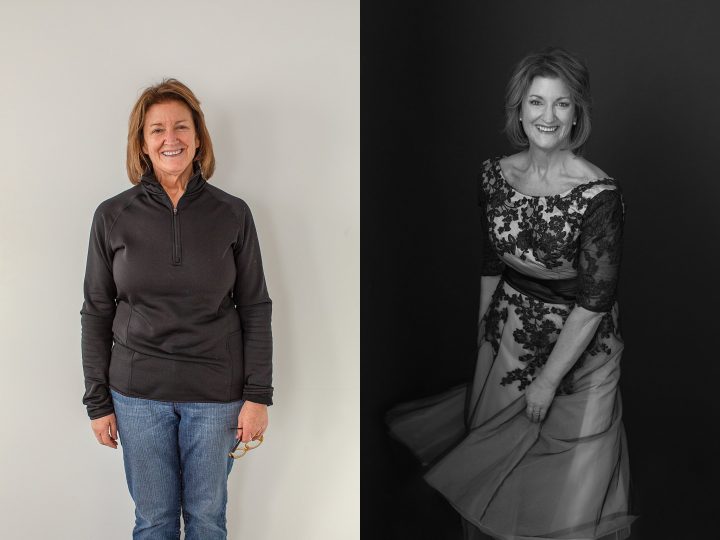 Before and After Styling - Susan in vintage 50's dress 