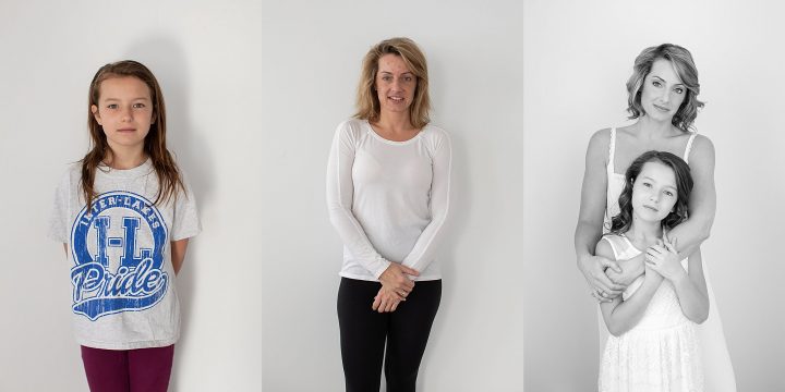 Mother and daughter - Before and after styling