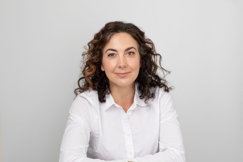 Plymouth, NH studio headshots - Kayte in white shirt