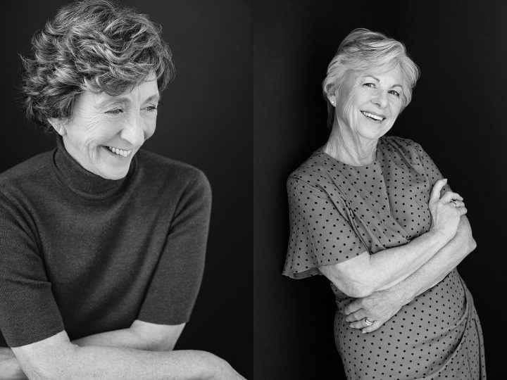 Black and white portraits of Rosemary and Jean