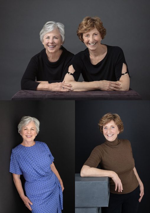 Studio portraits of Rosemary and Jean