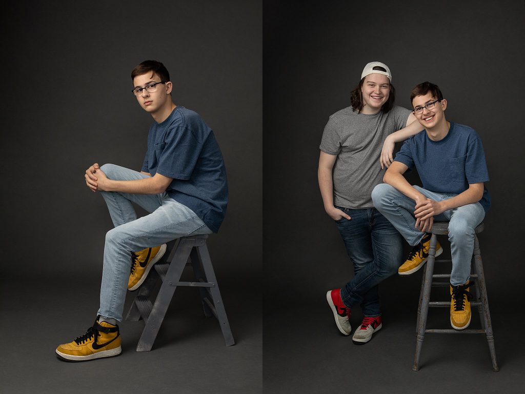 teenage cousins family photos