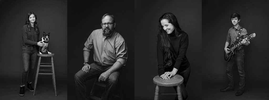 Black and white portraits