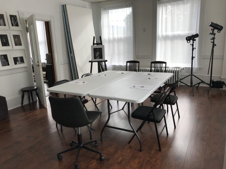 Photo courses in a small group setting in a working photography studio