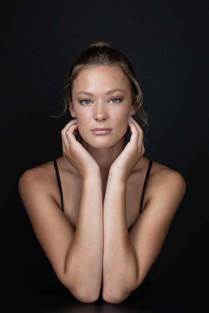 Plymouth, NH portrait photography  - cover shot of Abby for her modeling portfolio