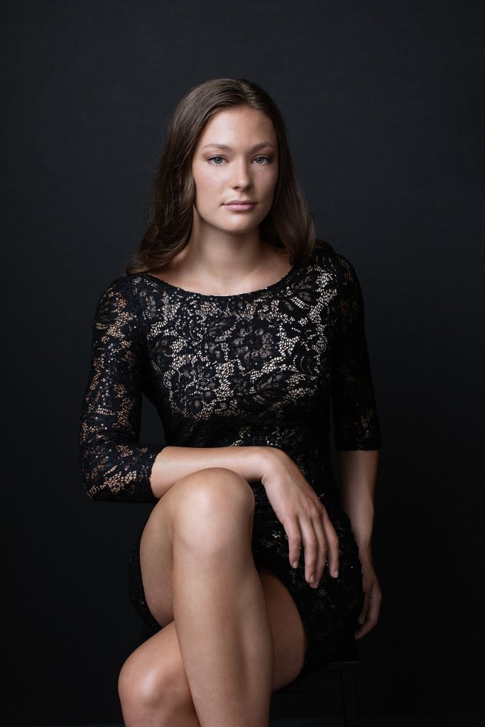 Portrait of Abby in Lace Dress