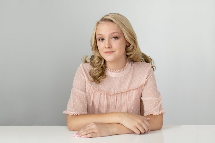 Modern headshot for NH high school acting student